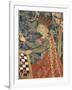 Queen Playing Chess, Detail of 15th Century German Tapestry-null-Framed Giclee Print