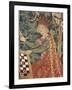 Queen Playing Chess, Detail of 15th Century German Tapestry-null-Framed Giclee Print