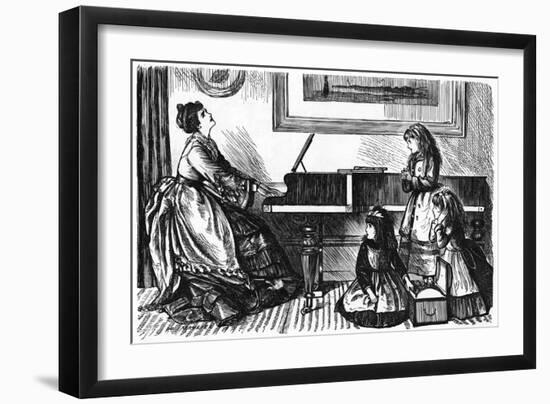 Queen Prima-Donna at Home, 1874-null-Framed Art Print