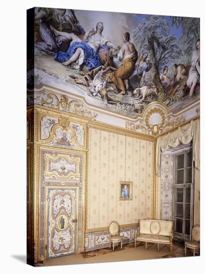 Queen's Bedroom in Castle, Stupinigi's Little Hunting Palace-null-Stretched Canvas