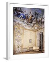 Queen's Bedroom in Castle, Stupinigi's Little Hunting Palace-null-Framed Photographic Print