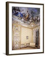 Queen's Bedroom in Castle, Stupinigi's Little Hunting Palace-null-Framed Photographic Print