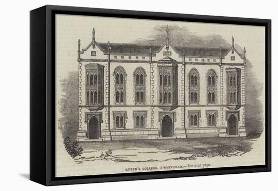 Queen's College, Birmingham-null-Framed Stretched Canvas