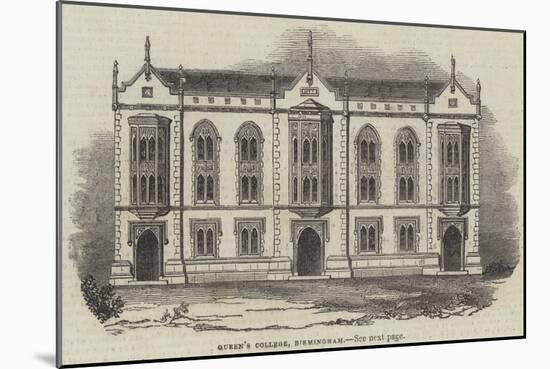 Queen's College, Birmingham-null-Mounted Giclee Print