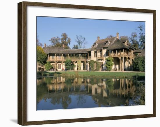 Queen's House, Hameau, Chateau of Versailles, Unesco World Heritage Site, Les Yvelines, France-Guy Thouvenin-Framed Photographic Print