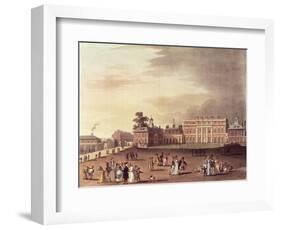 Queen's Palace, St. James's Park, from Ackermann's "Microcosm of London"-Thomas Rowlandson-Framed Giclee Print