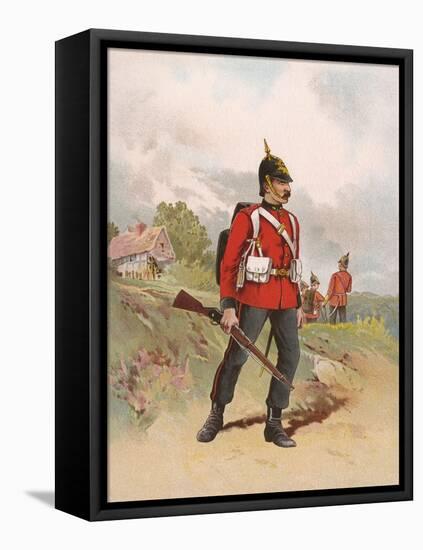 Queen's Regiment-G.d. Giles-Framed Stretched Canvas