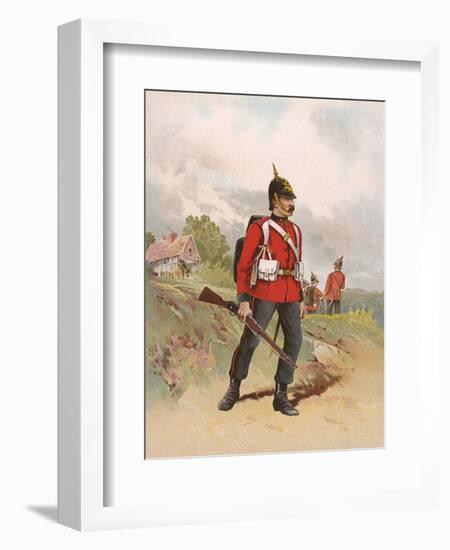 Queen's Regiment-G.d. Giles-Framed Art Print