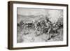 Queen's Royal West Surrey Regiment Leading the Central Attack During the Battle of Colenso-Louis Creswicke-Framed Giclee Print