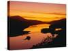 Queen's View at Sunset, Pitlochry, Tayside, Scotland, UK, Europe-Roy Rainford-Stretched Canvas