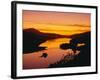 Queen's View at Sunset, Pitlochry, Tayside, Scotland, UK, Europe-Roy Rainford-Framed Photographic Print