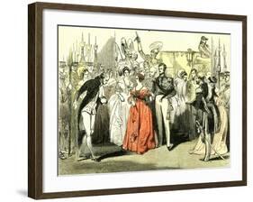 Queen's Visit to the Opera House 1846, London-null-Framed Giclee Print