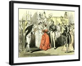 Queen's Visit to the Opera House 1846, London-null-Framed Giclee Print