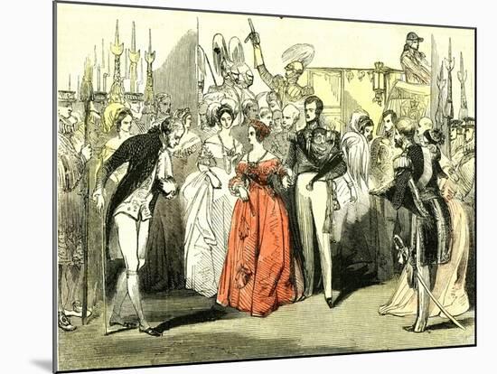 Queen's Visit to the Opera House 1846, London-null-Mounted Giclee Print