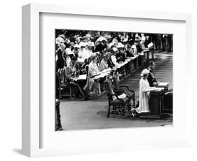 Queen Silver Jubilee at St Pauls Cathederal-null-Framed Photographic Print