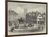 Queen-Square, Wolverhampton, with Statue of the Late Prince Consort-null-Framed Giclee Print