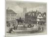Queen-Square, Wolverhampton, with Statue of the Late Prince Consort-null-Mounted Giclee Print