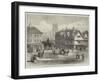 Queen-Square, Wolverhampton, with Statue of the Late Prince Consort-null-Framed Giclee Print