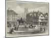 Queen-Square, Wolverhampton, with Statue of the Late Prince Consort-null-Mounted Giclee Print