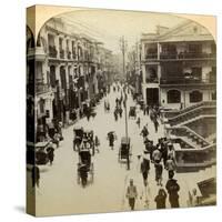 Queen Street, Hong Kong, China, 1896-Strohmeyer and Wyman-Stretched Canvas