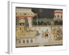 Queen Udham Bai Entertained, 1742-Mir Miran-Framed Giclee Print