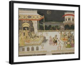 Queen Udham Bai Entertained, 1742-Mir Miran-Framed Giclee Print