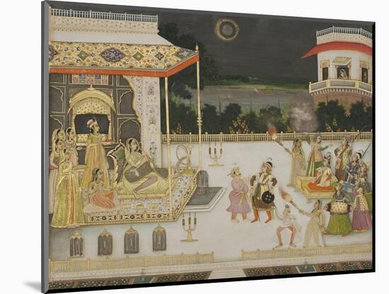 Queen Udham Bai Entertained, 1742-Mir Miran-Mounted Giclee Print