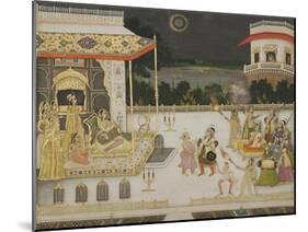Queen Udham Bai Entertained, 1742-Mir Miran-Mounted Giclee Print