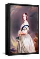 Queen Victoria (1819-1901) 1842 (Oil on Canvas)-Franz Xaver Winterhalter-Framed Stretched Canvas