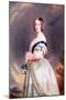 Queen Victoria (1819-1901) 1842 (Oil on Canvas)-Franz Xaver Winterhalter-Mounted Giclee Print