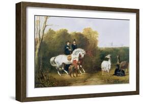 Queen Victoria (1819-1901) and Prince Albert (1819-61) Viewing the Llamas in the House Park,…-Gourlay Steel-Framed Giclee Print