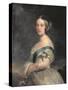 Queen Victoria (1819-1901)-Franz Xaver Winterhalter-Stretched Canvas