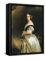 Queen Victoria (1837-1901) 1842-Franz Xaver Winterhalter-Framed Stretched Canvas