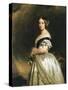 Queen Victoria (1837-1901) 1842-Franz Xaver Winterhalter-Stretched Canvas