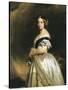Queen Victoria (1837-1901) 1842-Franz Xaver Winterhalter-Stretched Canvas