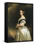 Queen Victoria (1837-1901) 1842-Franz Xaver Winterhalter-Framed Stretched Canvas