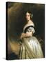 Queen Victoria (1837-1901) 1842-Franz Xaver Winterhalter-Stretched Canvas