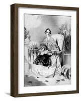 Queen Victoria, 1838-Alfred Chalon-Framed Giclee Print