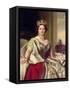 Queen Victoria, 1859-Franz Xaver Winterhalter-Framed Stretched Canvas