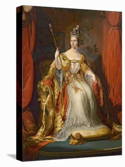 Queen Victoria, 1863-Sir George Hayter-Stretched Canvas
