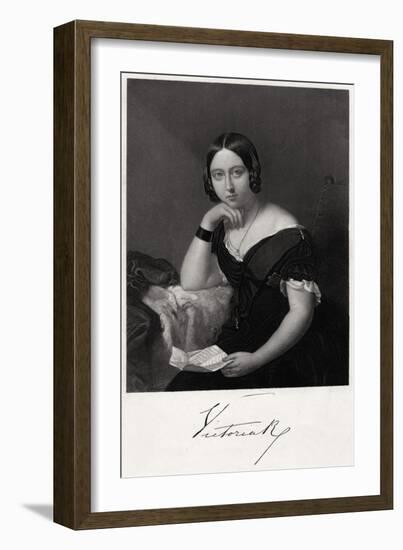 Queen Victoria, 19th Century-H Robinson-Framed Giclee Print