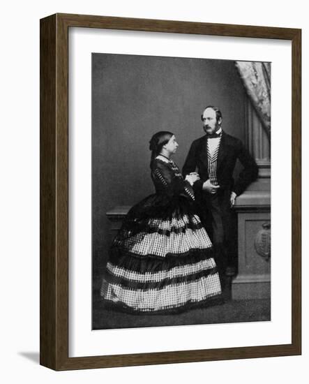 Queen Victoria and Albert, Prince Consort, 1861-John Jabez Edwin Mayall-Framed Giclee Print