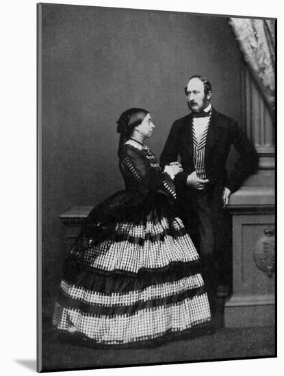 Queen Victoria and Albert, Prince Consort, 1861-John Jabez Edwin Mayall-Mounted Giclee Print