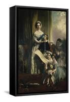 Queen Victoria and Her Children-John Callcott Horsley-Framed Stretched Canvas