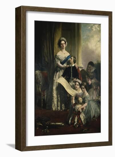 Queen Victoria and Her Children-John Callcott Horsley-Framed Giclee Print