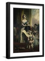 Queen Victoria and Her Children-John Callcott Horsley-Framed Giclee Print