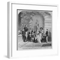 Queen Victoria and Her Family at Osborne. (Photo)-null-Framed Giclee Print