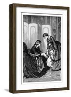 Queen Victoria and Her Little Grandson, Prince Wilhelm of Prussia, C1883-null-Framed Giclee Print