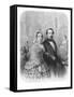 Queen Victoria and Napoleon III Emperor of France, Visiting the Art Gallery in Paris-Emile Lassalle-Framed Stretched Canvas