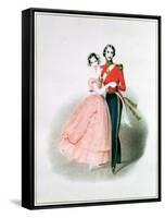 Queen Victoria and Prince Albert Dancing-null-Framed Stretched Canvas